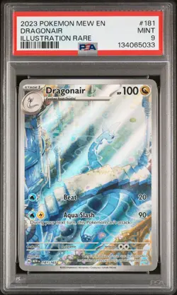 2023 POKEMON MEW EN-151 ILLUSTRATION RARE #181 DRAGONAIR PSA 9 - Image 1