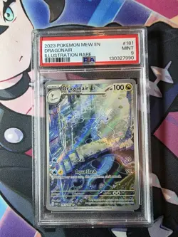 2023 POKEMON MEW EN-151 ILLUSTRATION RARE #181 DRAGONAIR PSA 9 - Image 2