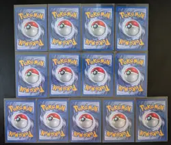 13 Card Pokemon Base Set 2 Lot - Jynx Gastly Haunter Abra Kadabra Weedle + More! - Image 2