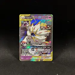 Pokemon TCG Solgaleo & Lunala GX Holo Card 75/236 Cosmic Eclipse LP - Image 1