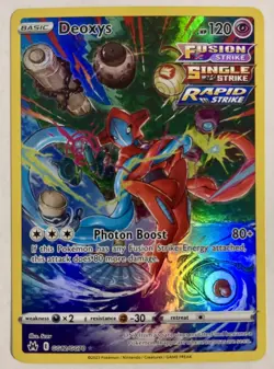 Pokemon TCG Deoxys Holo Card GG12/GG70 Crown Zenith Galarian Gallery Ultra Rare - Image 1