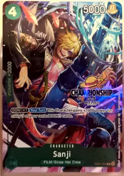 One Piece TCG CS Championship 25-26 Celebration Sanji *Rare Promo Card* - Image 1