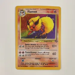 Pokemon TCG Flareon Holo Rare Card - Image 1