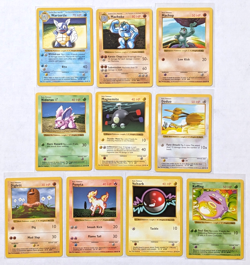 Shadowless Base Set Pokemon 10 Card Lot - Wartortle Machoke Machop Diglet + More - Image 1