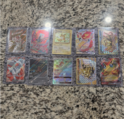 Pokemon Card Lot 10 Cards VMAX GX EX BREAK Reshiram Raichu Victini NM - Image 1