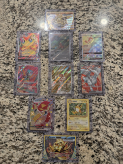 Pokemon Card Lot 10 Cards VMAX GX EX BREAK Reshiram Raichu Victini NM - Image 3