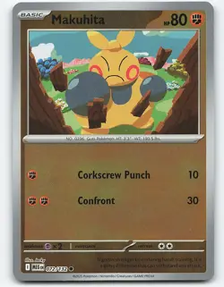 Makuhita #072/132 Reverse Holo Pokemon Card ME01: Mega Evolution - Image 1