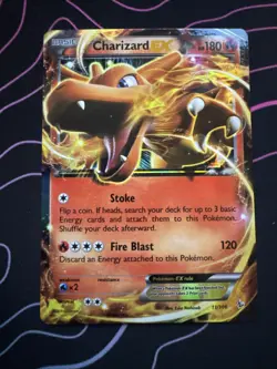 Pokemon Charizard EX 11/106 Flashfire Ultra Rare Holo Basic 180 HP English Card - Image 1