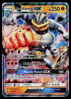 Pokemon Card - Machamp GX Burning Shadows 64/147 Holo Rare GX 2017 - Image 1