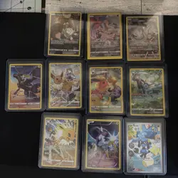 Pokemon TCG 10 Card TG Trainer Lot,Eevee, Flareon,Jolteon, Vaporeon,Riolu,Arceus - Image 1