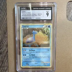Pokemon Lapras 008/034 Trading Card Game Classic Holo CGC 9 Mint 90 HP - Image 1