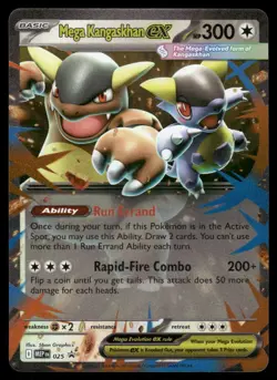 Pokemon Cards Mega Kangaskhan ex 025 Mega Evolution Promo NM - Image 1