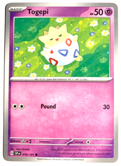 Pokemon Togepi! + FREE extra Rare card! - Image 1