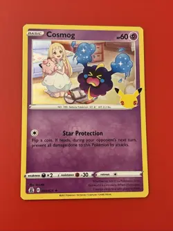 Cosmog 13/25 Holo Lillie Near Mint NM Celebrations Pokemon TCG Card - Image 1