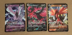 POKEMON TCG Sword & Shield Legendary Birds V Card Trio Articuno, Moltres, Zapdos - Image 2