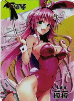 LALA Bunny Girl Holographic Custom Art Goddess Story Anime Collectible Card - Image 1