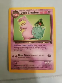 Pokemon Dark Slowbro TCG Non-Holo Card 29/82 Near Mint Condition - Image 1