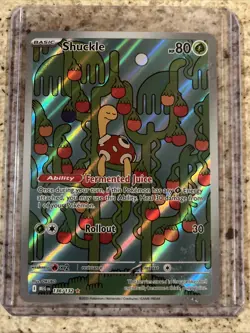 Shuckle 136/132 ME01 Mega Evolution Illustration Card Near Mint Condition - Image 1