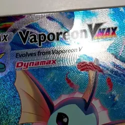 Pokemon Vaporeon VMAX SWSH182 2021 Jumbo/Oversized Card + Pin And Coin See Pics - Image 4