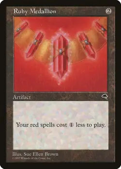 Ruby Medallion [Tempest] Magic MTG - Image 1