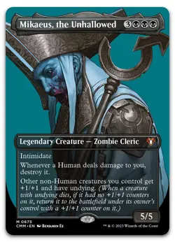 Mikaeus, the Unhallowed (Borderless) #675 (NM) Commander Masters CMM Magic MTG - Image 1