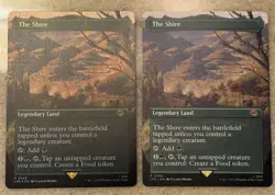 Lot (2) Magic MTG The Shire 0345 Alternate Full Art Borderless Foil + Non Foil - Image 1