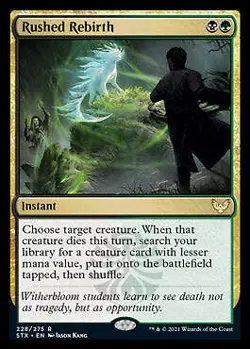 Rushed Rebirth [Strixhaven: School of Mages] Magic MTG - Image 1