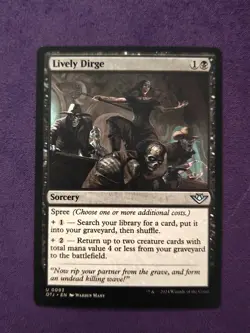 Lively Dirge - Outlaws of Thunder Junction Magic - NM MTG - Image 1