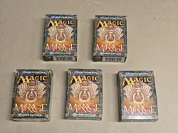 5x Mirage Starter Decks Opened Complete With Booklet & Box Magic The Gathering - Image 1