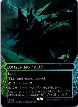 FOIL Lumbering Falls () (Borderless) Edge of Eternities: Stellar Sights 114 LP - Image 1