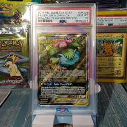 Pokemon Venusaur & Snivy GX SM229 Tag Team Premium Collect Promo GEM MINT PSA 10 - Image 1