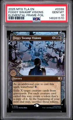 2025 MTG AVATAR: THE LAST AIRBENDER #0339 FOGGY SWAMP VISIONS PSA 10 - Image 1