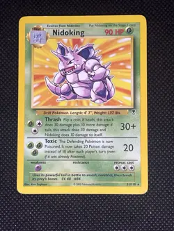 Pokemon Nidoking Rare Regular 31/110 Legendary Collection 2002 90 HP Thrash Tox… - Image 1