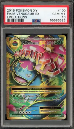 Pokemon M Venusaur EX XY Evolutions Full Art #100 PSA 10 Gem Mint - Image 1
