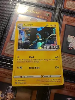 Luxray Prerelease HOLO Rare SWSH023 Rebel Clash Promo Pokemon 2020 - Image 1