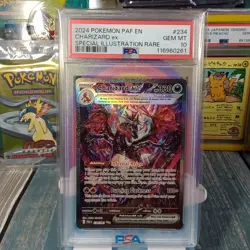 Pokemon Paldean Fates 234/091 Charizard EX Special Illustration Rare SIR PSA 10 - Image 1