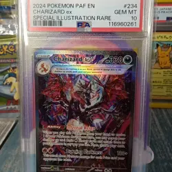 Pokemon Paldean Fates 234/091 Charizard EX Special Illustration Rare SIR PSA 10 - Image 2