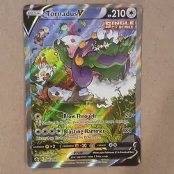 Pokemon Tornadus V Full Art Single Strike Secret Rare Chilling Reign 185/198 - Image 1