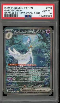 Pokemon Gardevoir ex Paldean Fates Special Illustration Rare #233 PSA 10 - Image 1