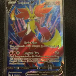 Pokemon Lost Origin, 2 Delphox V’s, Holo Rare, NM/M, No Scratches - Image 4