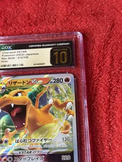 CGC Pristine 10 Charizard VSTAR 015/100 Star Birth Japanese Pokemon Holo 2022 - Image 2
