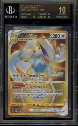 Pokemon Lugia VSTAR Silver Tempest Secret Rare #211 BGS 10 BLACK LABEL - Image 1
