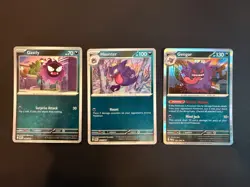 Pokemon Gastly 048 (RH), Haunter 049 (RH), & Gengar 050 (Holo) Perfect Order - Image 2