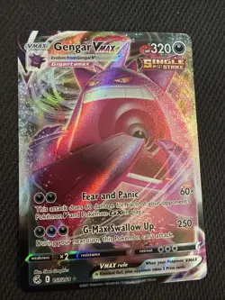 Pokemon TCG Gengar VMAX 157/264 Swsh08: Fusion Strike NM-M Condition - Image 1