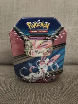Pokemon TCG: Spring V Heroes Tin - Sylveon V - 4 Booster Packs - Image 2