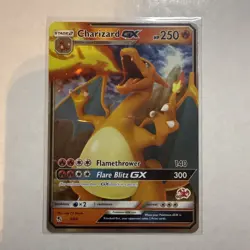 2019 Pokemon Sun & Moon Hidden Fates Charizard GX Holo 9/68 GEM Mint - Image 1