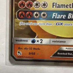 2019 Pokemon Sun & Moon Hidden Fates Charizard GX Holo 9/68 GEM Mint - Image 5