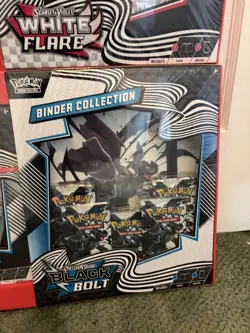 Pokemon TCG Black Bolt & White Flare Poster Binder Collection! Sams club bundle - Image 2