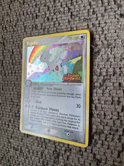 2004 Pokemon EX Team Rocket Returns 14/109 Togetic Reverse Holo NM Rare Gold tcg - Image 3