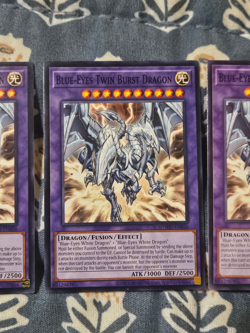 Blue-Eyes Twin Burst Dragon x3 SDWD-EN036 Structure Deck Yugioh - Image 3